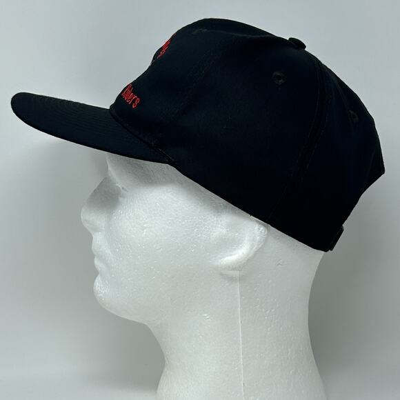 Vintage 90s Des Moines ATV Hat Baseball Cap Iowa Four Wheeler Snapback Black - Picture 6 of 9